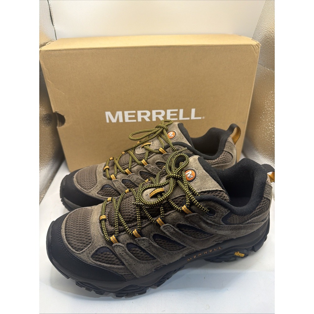 Merrell Men's Moab 3 Vibram Outdoor Trail Hiking Shoes Size 9 Walnut New